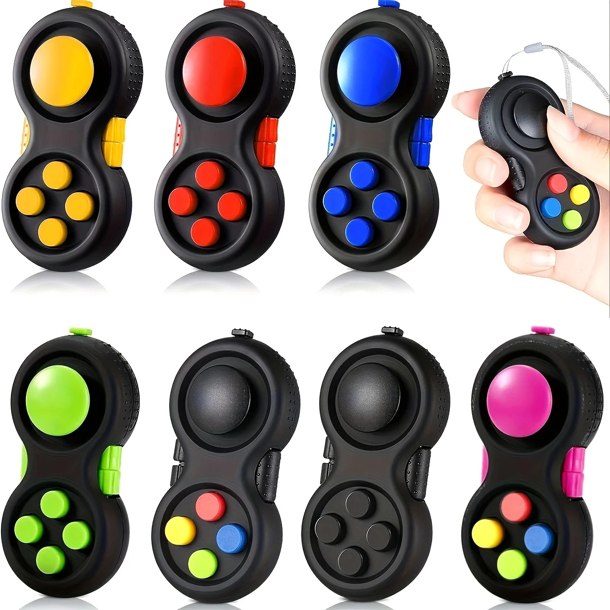 1Pc Mini Finger Massage Controller Keychain, Realistic Game Controller Keychain, Stress Relief Keychain for Adult Anxiety Gift
1Pc Mini Finger Massage Controller Keychain, Realistic Game Controller Keychain, Stress Relief Keychain for Adult Anxiety Gift
