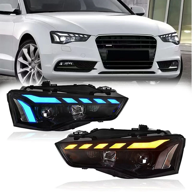 Фара головного света для Audi A5 A5L 2013-2016, анимация, сигнал поворота, велосипедная линза, передняя фара в сборе, автомобильные аксессуары
Фара головного света для Audi A5 A5L 2013-2016, анимация, сигнал поворота, велосипедная линза, передняя фара в сборе, автомобильные аксессуары