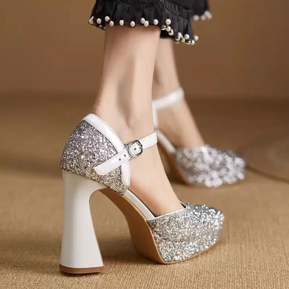 2026 Mary Jane Heels Women Pointed Toe Pumps Genuine Leather Bling Thick Heels Platform Office Pumps Woman Party Wedding Shoes
2026 Mary Jane Heels Women Pointed Toe Pumps Genuine Leather Bling Thick Heels Platform Office Pumps Woman Party Wedding Shoes
