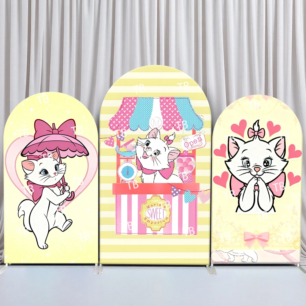 Disney Marie The Cat Arch Backdrop Cover Cute Umbrella Candy Stall Hearts for Birthday and Baby Shower Party Photo Booth Props
Disney Marie The Cat Arch Backdrop Cover Cute Umbrella Candy Stall Hearts for Birthday and Baby Shower Party Photo Booth Props