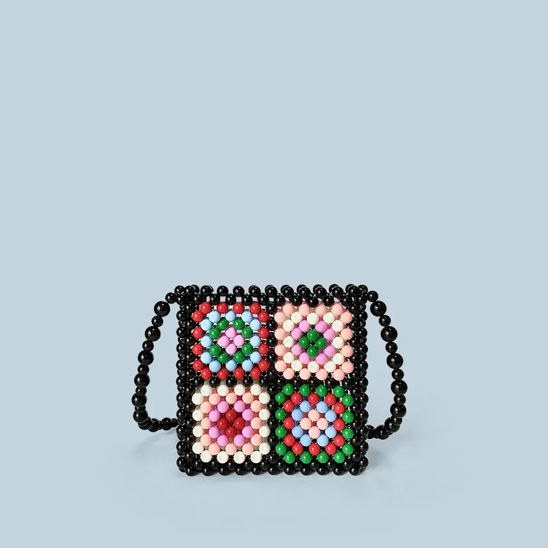 New autumn and winter handmade woven bead bag with flower print, cute mobile phone diagonal cross small square bag, women's bag
New autumn and winter handmade woven bead bag with flower print, cute mobile phone diagonal cross small square bag, women's bag