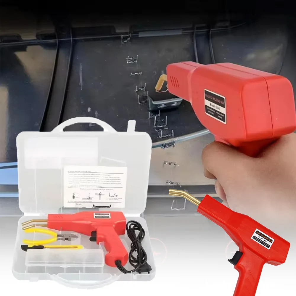 Сварочный пистолет для ремонта автомобильного бампера, горячий степлер, сварочный аппарат для пластика, комплект для ремонта бампера, паяльник для ремонта пластика
Сварочный пистолет для ремонта автомобильного бампера, горячий степлер, сварочный аппарат для пластика, комплект для ремонта бампера, паяльник для ремонта пластика