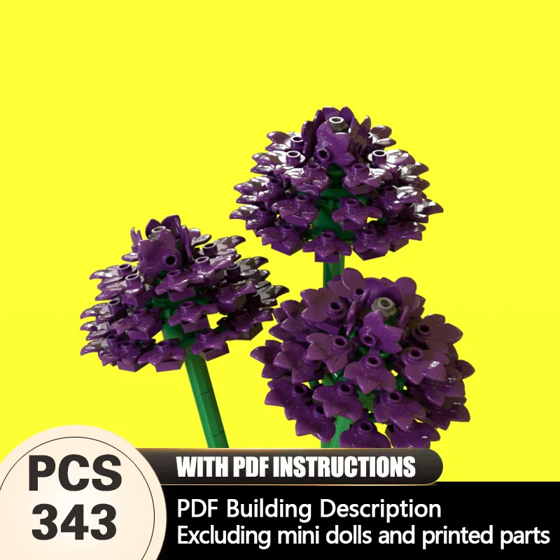 Creators Animal Series Model MOC Building Bricks Purple Hydrangea Bouquet Modular Technology Gifts Holiday Assemble Children Toy
Creators Animal Series Model MOC Building Bricks Purple Hydrangea Bouquet Modular Technology Gifts Holiday Assemble Children Toy