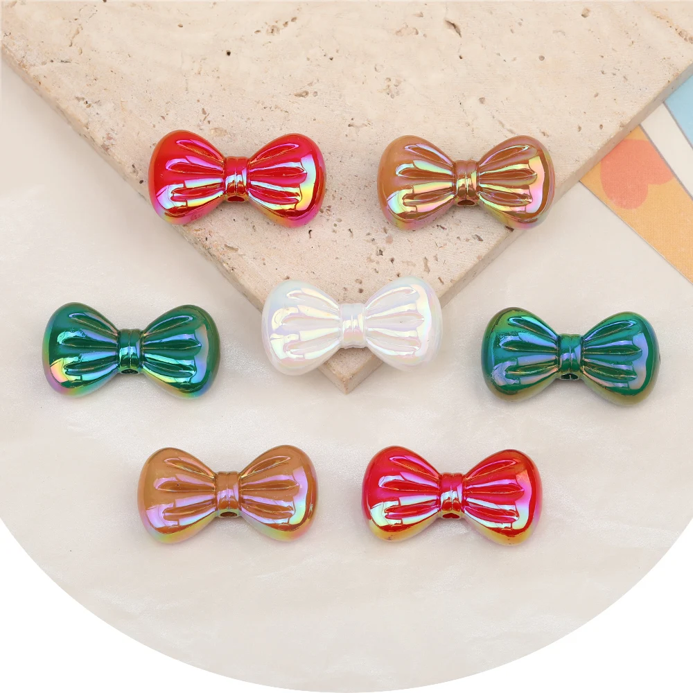 Clearance 100Pcs 17*32MM DIY Acrylic Beads/Aurora Christmas Effect/Bowknot Shape/Hand Made/Jewelry Findings & Components
Clearance 100Pcs 17*32MM DIY Acrylic Beads/Aurora Christmas Effect/Bowknot Shape/Hand Made/Jewelry Findings & Components