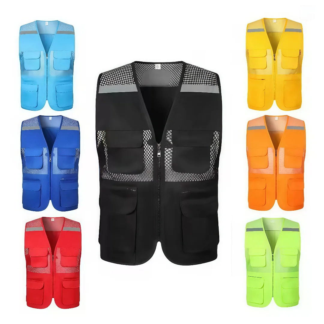 Multi-pocket fishing work clothes custom logo group uniforms V-neck three-dimensional pocket fishing net breathable vest
Multi-pocket fishing work clothes custom logo group uniforms V-neck three-dimensional pocket fishing net breathable vest