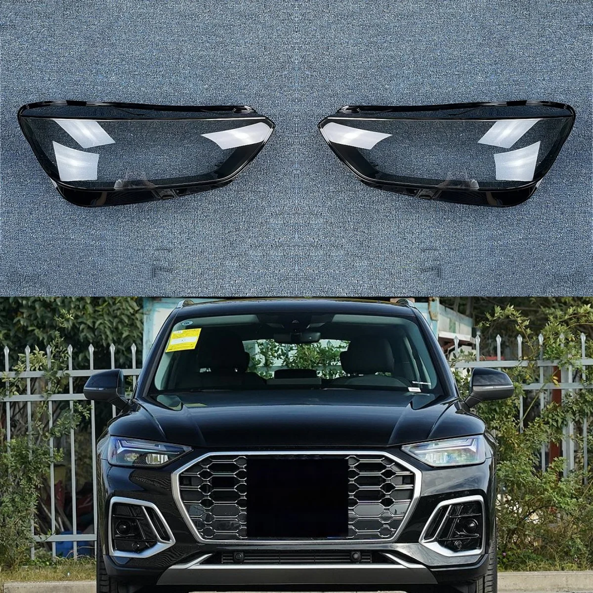 Крышка налобного фонаря для Audi Q5 Q5L 2021 2022, прозрачная затеняющая крышка налобного фонаря, замена оригинального абажура из оргстекла
Крышка налобного фонаря для Audi Q5 Q5L 2021 2022, прозрачная затеняющая крышка налобного фонаря, замена оригинального абажура из оргстекла