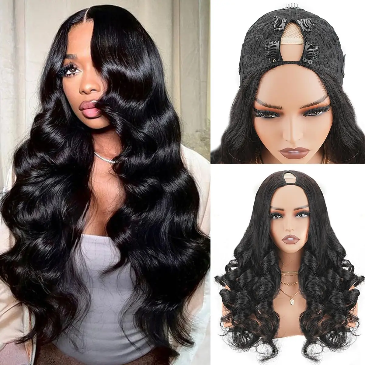 New Brand 250% Density Natural Black Body Wave V Part Wig Human Hair Gluelesss Upgrade U Part Wigs for Black Women Human Hair
New Brand 250% Density Natural Black Body Wave V Part Wig Human Hair Gluelesss Upgrade U Part Wigs for Black Women Human Hair