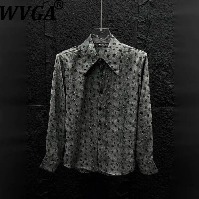 WVGA Spring Autumn High-end Retro Printed Trendy Long Sleeve Shirt Niche Chic Casual Shoulder Padded Turn-Down Collar Top W22611
WVGA Spring Autumn High-end Retro Printed Trendy Long Sleeve Shirt Niche Chic Casual Shoulder Padded Turn-Down Collar Top W22611
