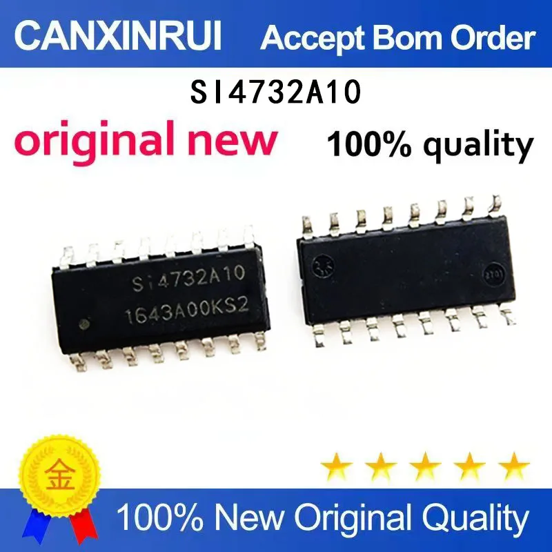 (5-100 pieces)Original SI4732-A10-GSR silk screen SI4732A10 digital isolated driver SOP16
(5-100 pieces)Original SI4732-A10-GSR silk screen SI4732A10 digital isolated driver SOP16