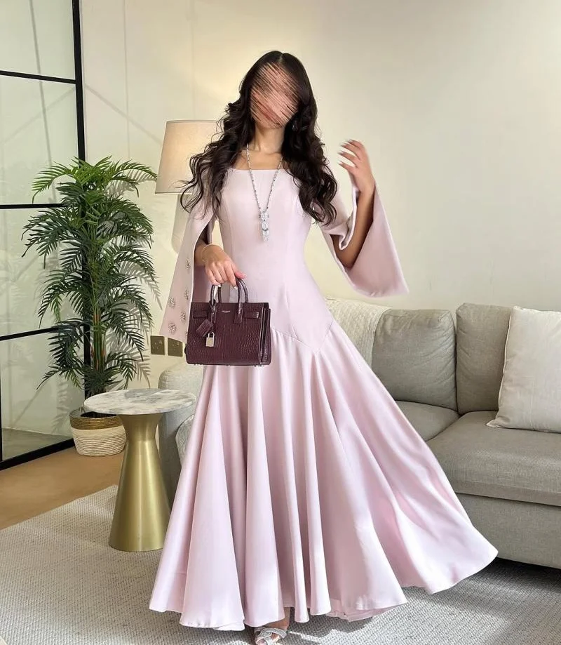 Customized Elegant Evening Dresses Satin Ankle Length Square Collar A Line Prom Gowns with Beading Formal Occasion Dress Women
Customized Elegant Evening Dresses Satin Ankle Length Square Collar A Line Prom Gowns with Beading Formal Occasion Dress Women