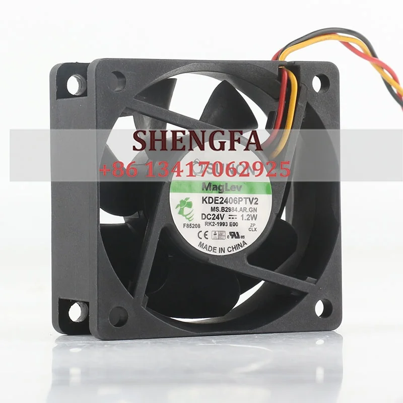 Original SUNON 6025 KDE2406PTV2 DC24V 1.2W 3-pin copier printer magnetic levitation cooling fan 6cm 60*60*25mm
Original SUNON 6025 KDE2406PTV2 DC24V 1.2W 3-pin copier printer magnetic levitation cooling fan 6cm 60*60*25mm