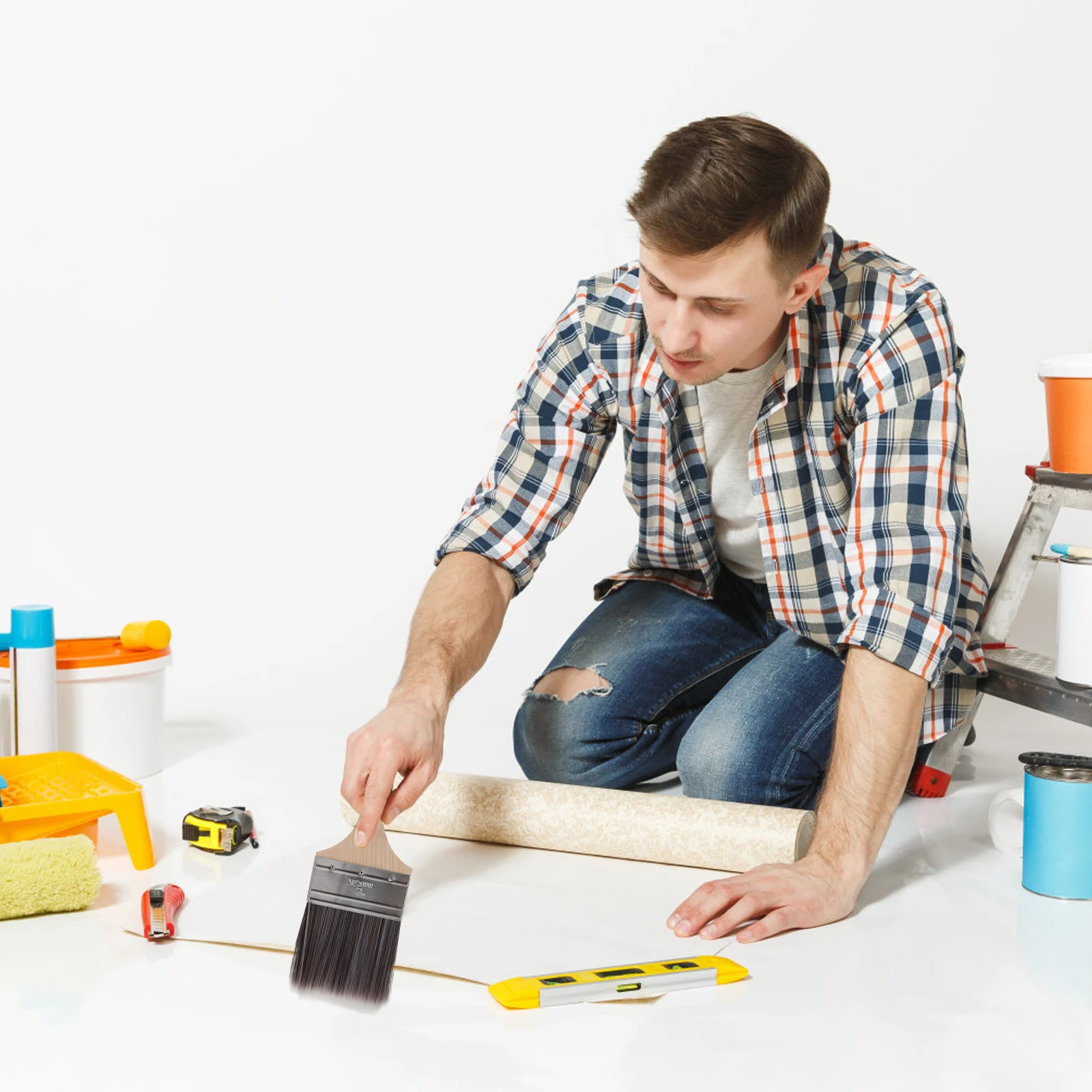 Housoutil Tapered Filament Paint Brush for Home Multifunctional Seam Cleaning Tool Practical Painting and Daily Use
Housoutil Tapered Filament Paint Brush for Home Multifunctional Seam Cleaning Tool Practical Painting and Daily Use