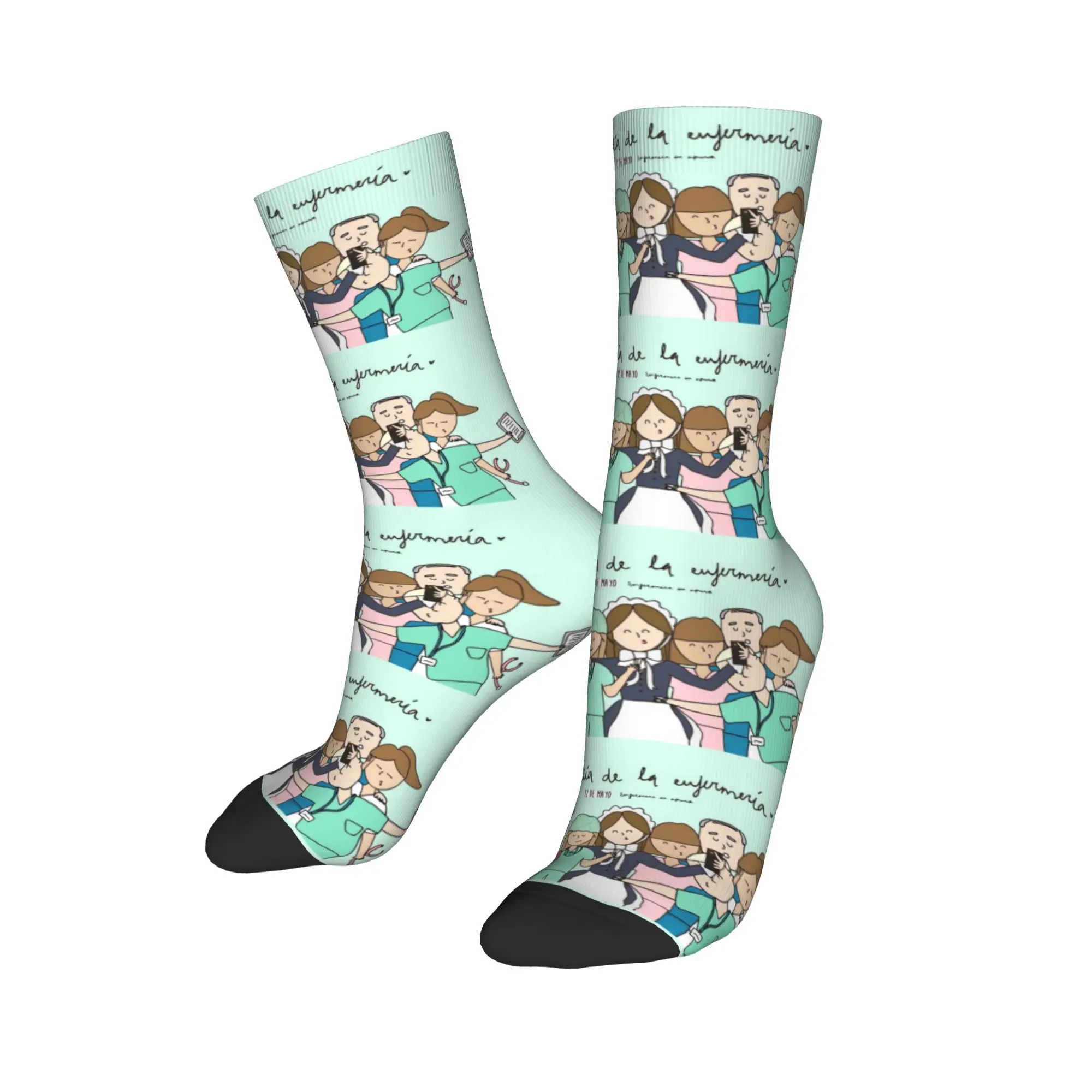 Happy Funny Male Men Socks Casual Enfermera En Apuros Doctor Nurse Sock Polyester Medical Medicine Health Sport Women's Socks
Happy Funny Male Men Socks Casual Enfermera En Apuros Doctor Nurse Sock Polyester Medical Medicine Health Sport Women's Socks
