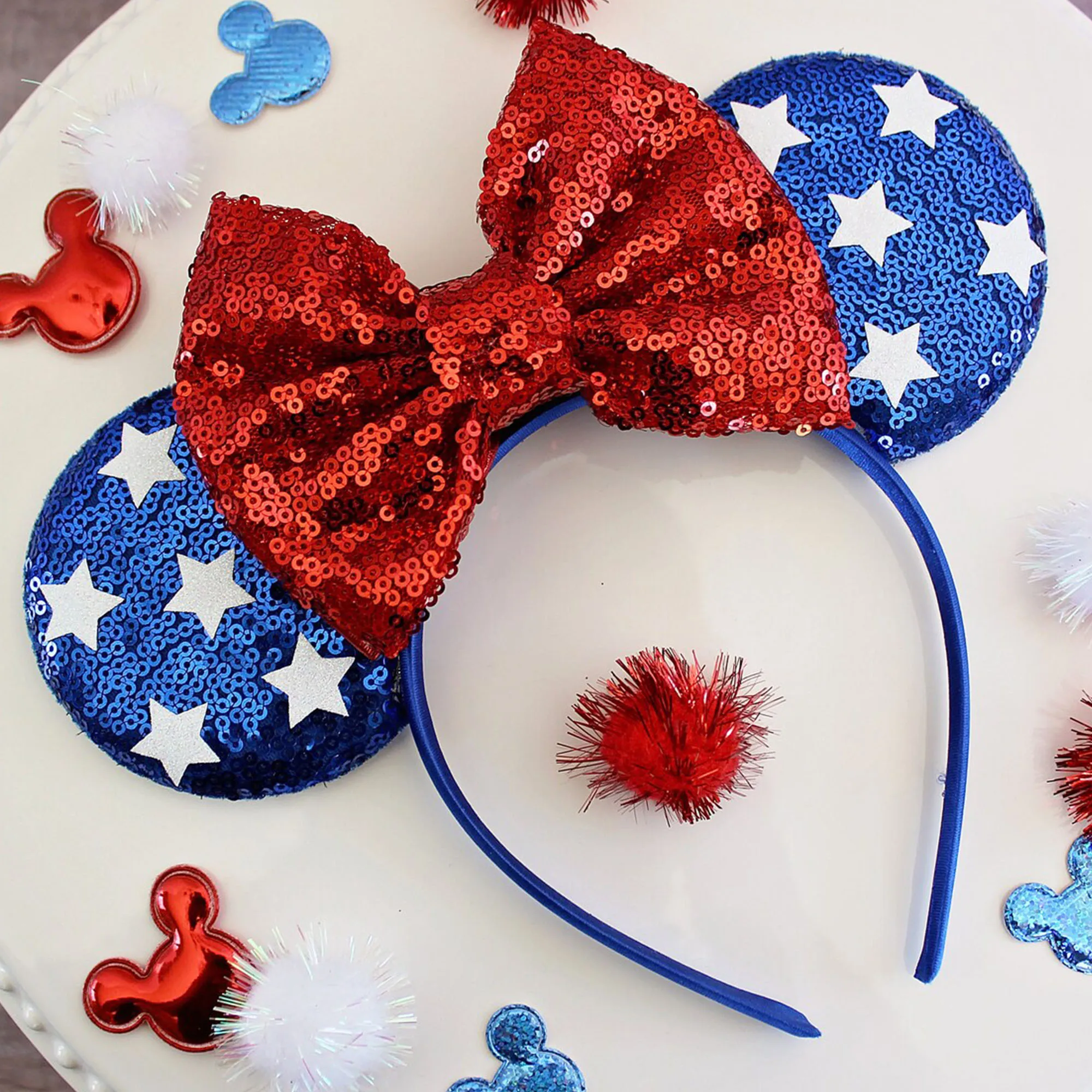American Independence Day party star hair accessory,Glitter ear,Decorative headband,shooting props,bow hair accessory
American Independence Day party star hair accessory,Glitter ear,Decorative headband,shooting props,bow hair accessory