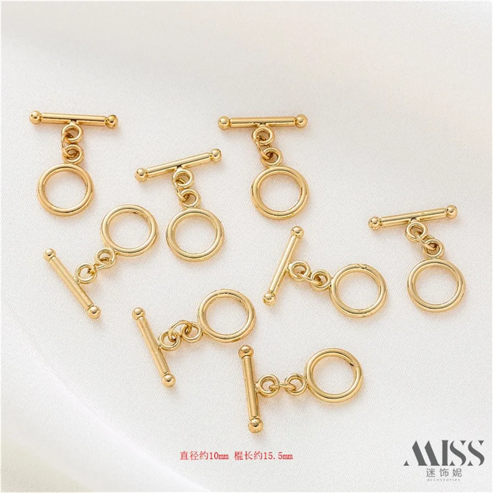 14K Gold-plated Smooth Round OT Buckle DIY Jewelry Accessories Chain End Connection Buckle Tail Buckle Handmade Jewelry
14K Gold-plated Smooth Round OT Buckle DIY Jewelry Accessories Chain End Connection Buckle Tail Buckle Handmade Jewelry