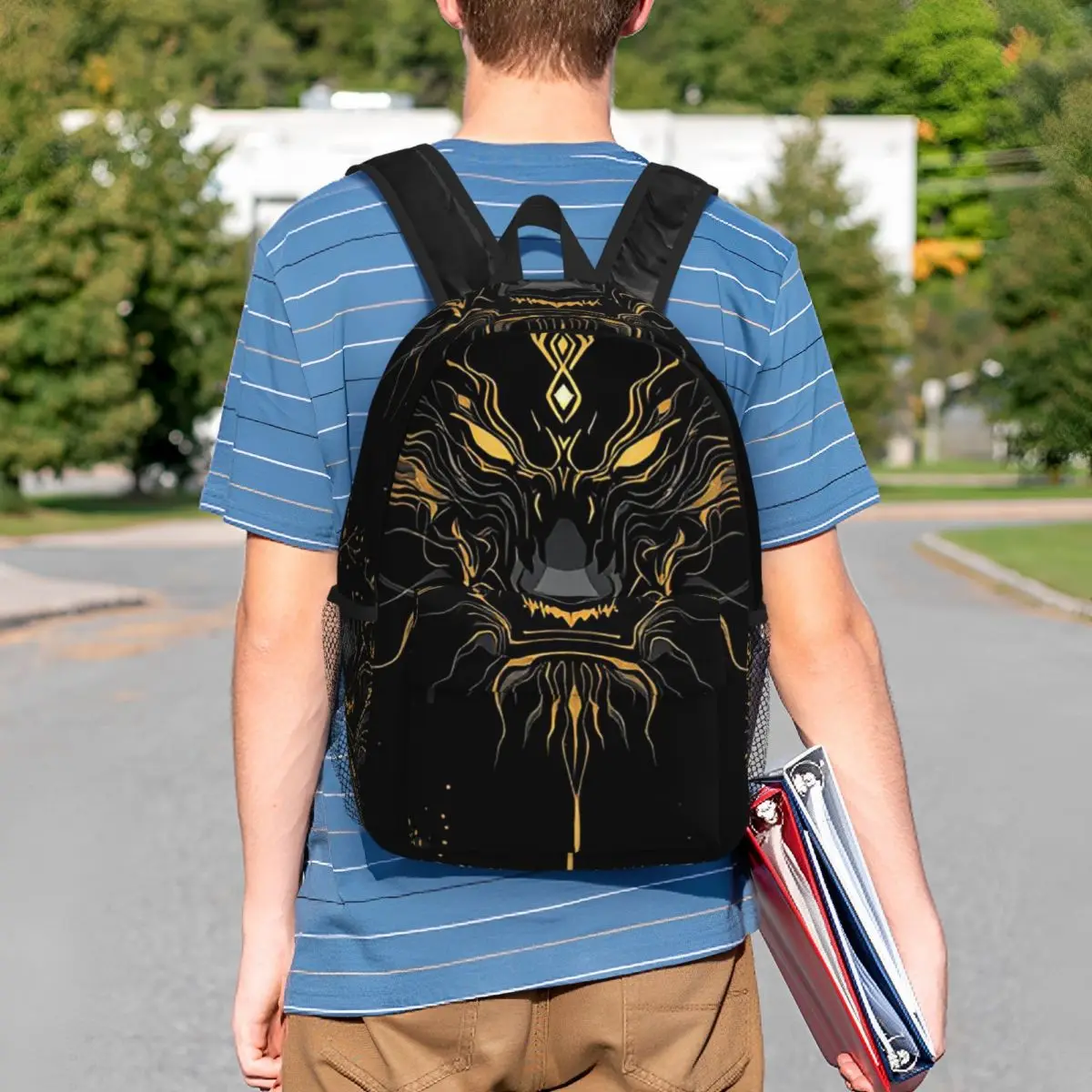 Chinese Black Dragon Totem Design Backpack Student BookBag Children School Bag Laptop Shoulder Bags for Boys Girls
Chinese Black Dragon Totem Design Backpack Student BookBag Children School Bag Laptop Shoulder Bags for Boys Girls