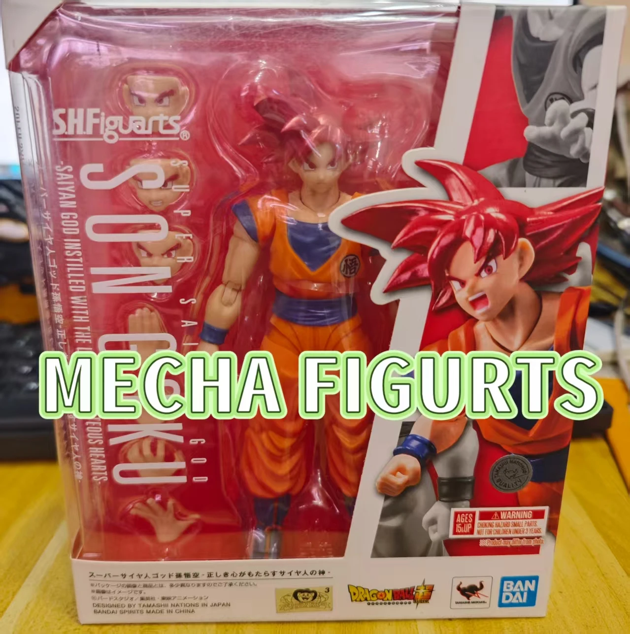 BANDAI Dragon Ball Z S.H.Figuarts Son Goku Saiyan God Instilled With The Light Of Righteous Hearts Figure Model Toy
BANDAI Dragon Ball Z S.H.Figuarts Son Goku Saiyan God Instilled With The Light Of Righteous Hearts Figure Model Toy