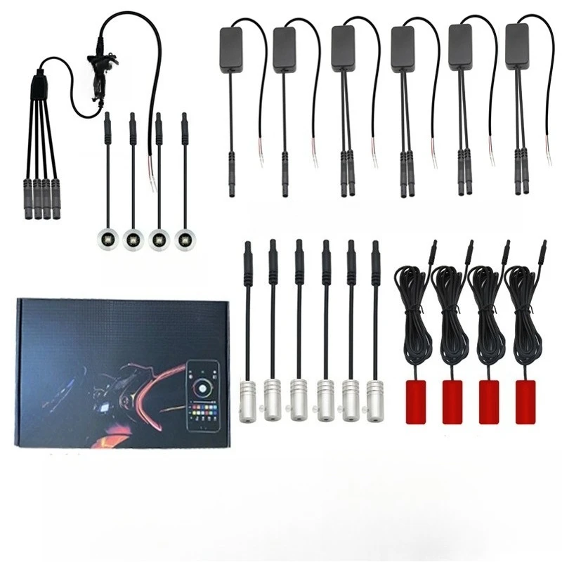 Car Ambient Lights LED Lights Cold RGB Ambient 14 Music Voice-Controlled Rhythm
Car Ambient Lights LED Lights Cold RGB Ambient 14 Music Voice-Controlled Rhythm