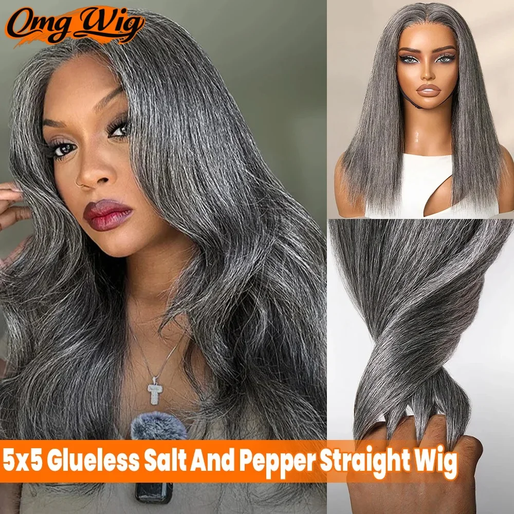 5x5 предварительно вырезанный кружевной бесклеевой парик из натуральных волос с солью и перцем для женщин, серый парик, предварительно выщипанный для чернокожих женщин
5x5 предварительно вырезанный кружевной бесклеевой парик из натуральных волос с солью и перцем для женщин, серый парик, предварительно выщипанный для чернокожих женщин
