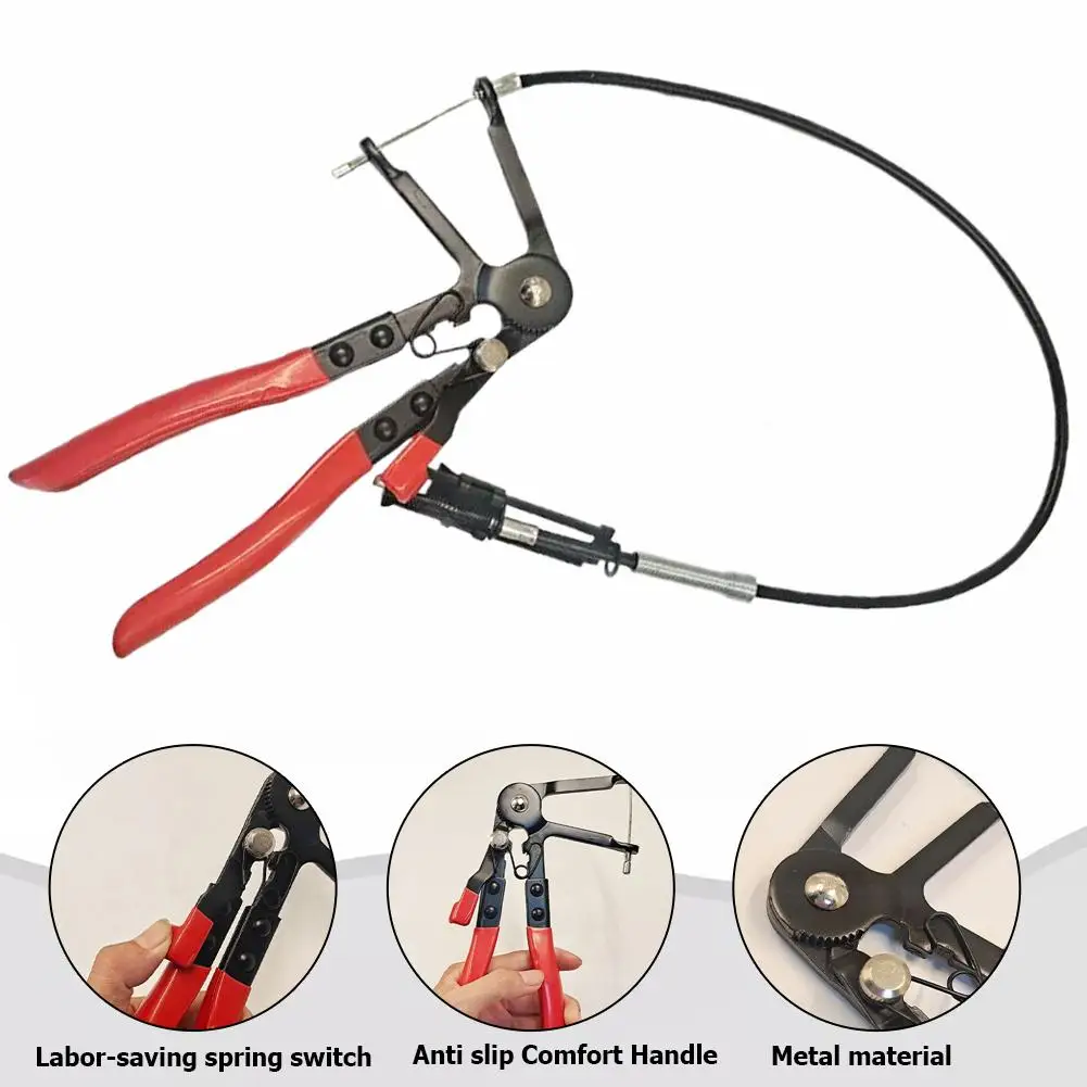 Curved Wire-Type Hose Clamp Pliers with Cable Automotive Water Pipe Clamp Tool Car Repair Accessory
Curved Wire-Type Hose Clamp Pliers with Cable Automotive Water Pipe Clamp Tool Car Repair Accessory