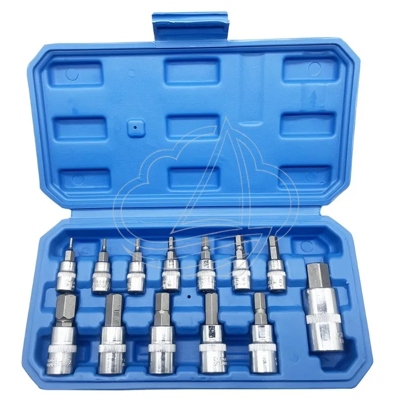 Набор шестигранных бит (13 шт.) H2-H14 из стали CRV, привод 1/4", 3/8", 1/2", для ремонта автомобилей и грузовиков, ручной инструмент
Набор шестигранных бит (13 шт.) H2-H14 из стали CRV, привод 1/4", 3/8", 1/2", для ремонта автомобилей и грузовиков, ручной инструмент