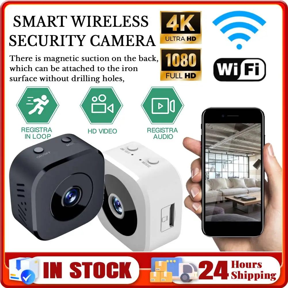 Умная беспроводная камера безопасности, перезаряжаемая, для дома и офиса, с Wi-Fi, удаленным наблюдением и детектором движения, мини HD-камера
Умная беспроводная камера безопасности, перезаряжаемая, для дома и офиса, с Wi-Fi, удаленным наблюдением и детектором движения, мини HD-камера