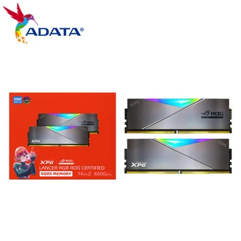 ADATA Lancer RGB ROG CERTIFIED DDR5 Memory CL32XMP3.0 Ram 6600MT/s Memoria 6000 6400 6600 7200MHz 16GBx2For Desktop100% Original