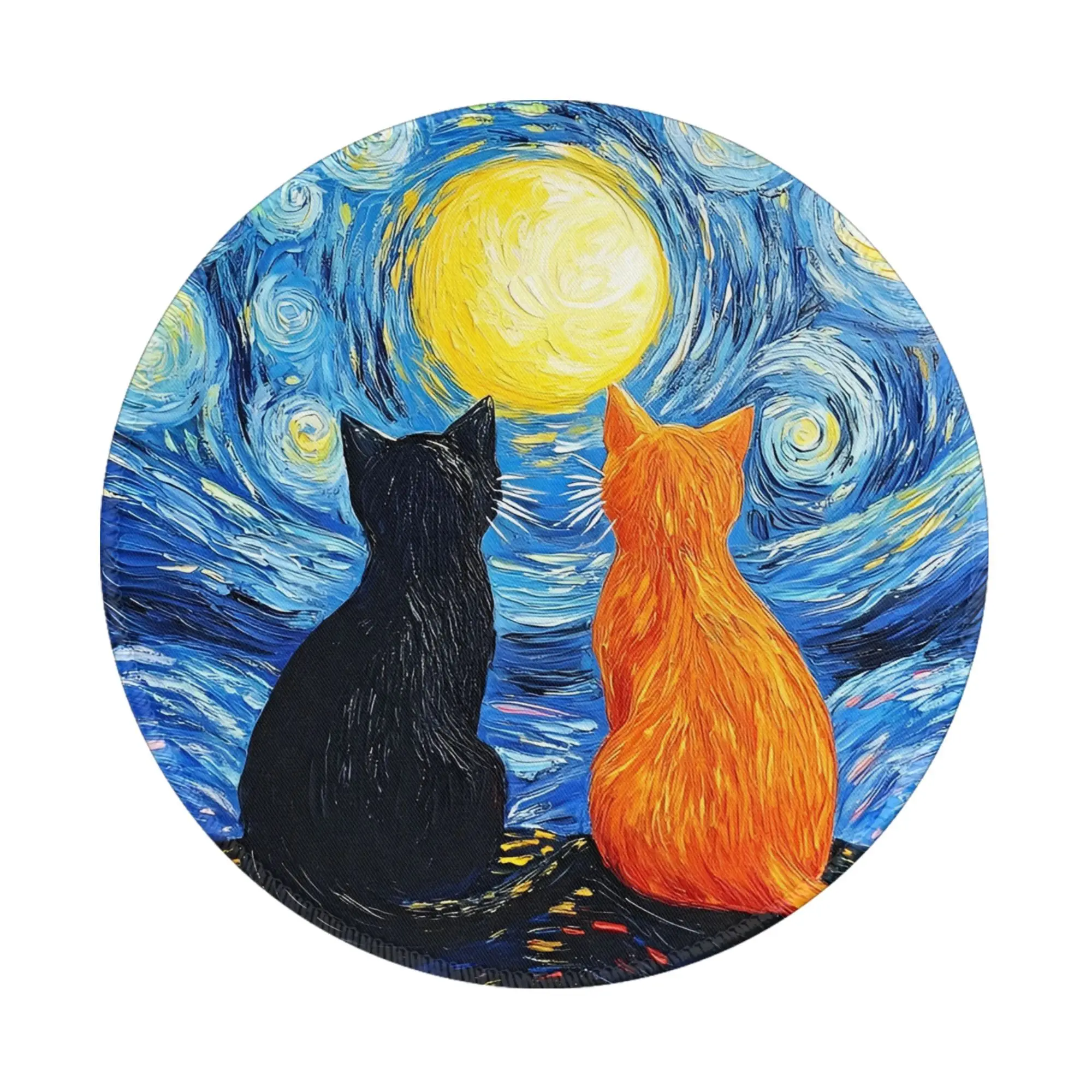 Starry Night Black Cat Mouse Pad Graphic Rubber Mousepad For Notebook Computer Soft Colorful Quality Mouse Mats
Starry Night Black Cat Mouse Pad Graphic Rubber Mousepad For Notebook Computer Soft Colorful Quality Mouse Mats
