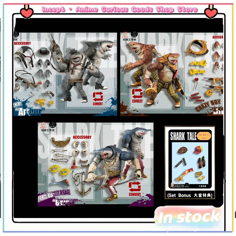 In Stock Domestic Original Studio 1/12 Abyss Power Shark White Shark Tiger Shark Action Figure Collection Gift
In Stock Domestic Original Studio 1/12 Abyss Power Shark White Shark Tiger Shark Action Figure Collection Gift