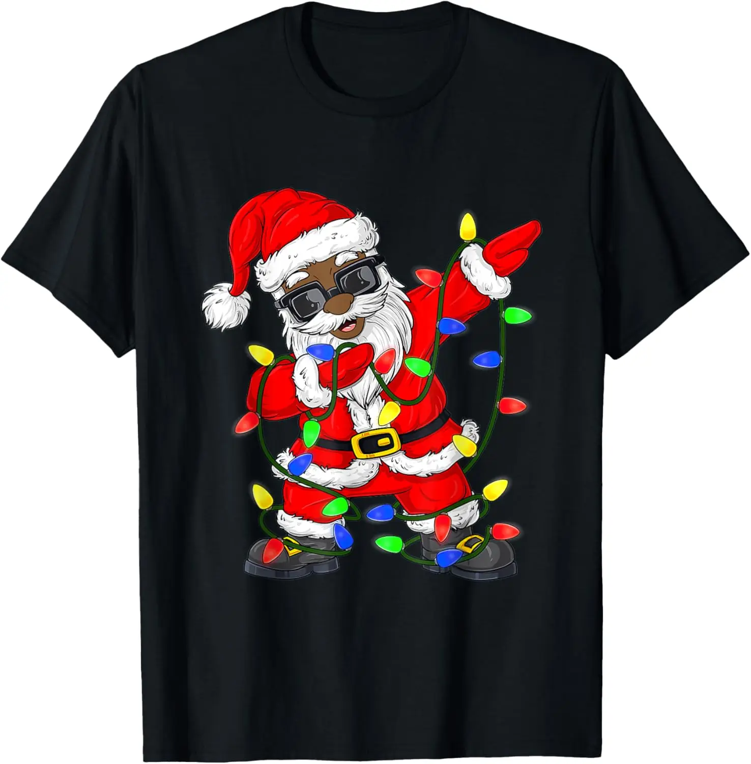 Black African American Santa Claus Christmas pajamas 2023 T-Shirt
Black African American Santa Claus Christmas pajamas 2023 T-Shirt