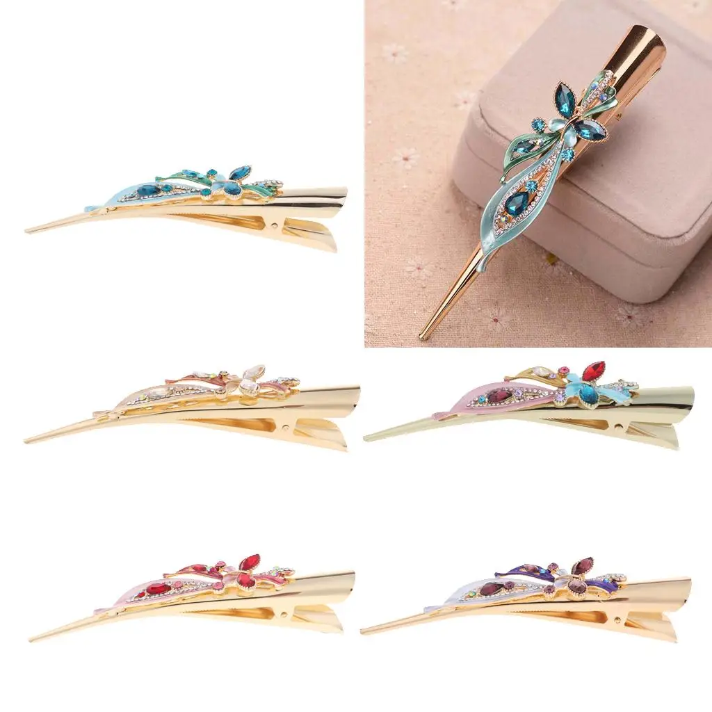 Butterfly Crystal Duckbill Clip Fashionable Alligator Barrette Hair Accessories for Women Gift Party Prom
Butterfly Crystal Duckbill Clip Fashionable Alligator Barrette Hair Accessories for Women Gift Party Prom