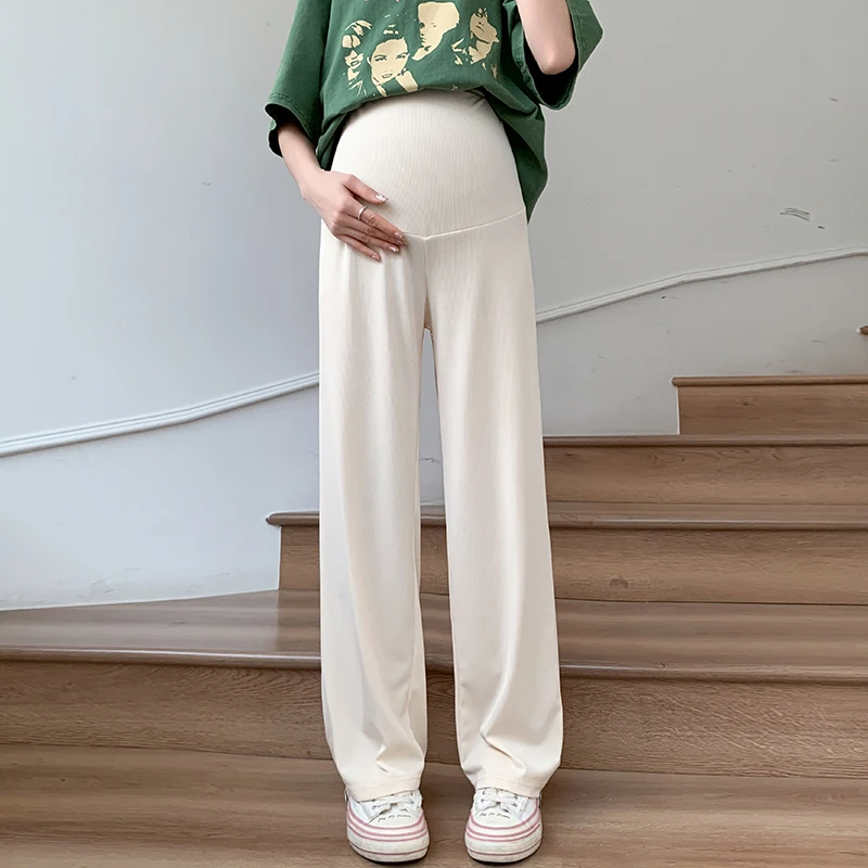 Summer Maternity Wide Leg Pants Thin Breathable High Waist Belly Clothes For Pregnant Women Casual Loose Straight Trousers
Summer Maternity Wide Leg Pants Thin Breathable High Waist Belly Clothes For Pregnant Women Casual Loose Straight Trousers