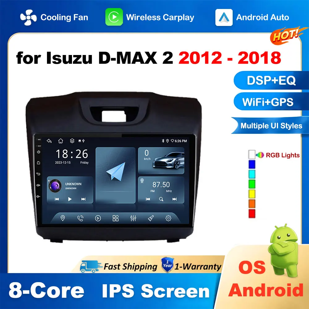 Car Radio Wireless CarPlay Android Auto for Isuzu D-MAX 2 2012 - 2018 4G Multimedia Video Player GPS Navigation Head Unit
Car Radio Wireless CarPlay Android Auto for Isuzu D-MAX 2 2012 - 2018 4G Multimedia Video Player GPS Navigation Head Unit