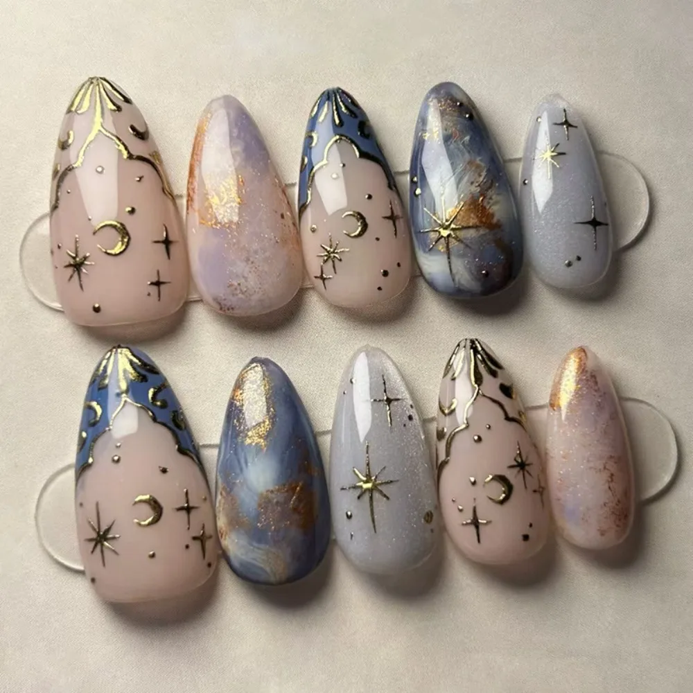 24pcs Manicure Long Almond False Nails Flowers Aurora Cat Eye Butterfly Stars Press on Nails Detachable French Fake Nials DIY
24pcs Manicure Long Almond False Nails Flowers Aurora Cat Eye Butterfly Stars Press on Nails Detachable French Fake Nials DIY