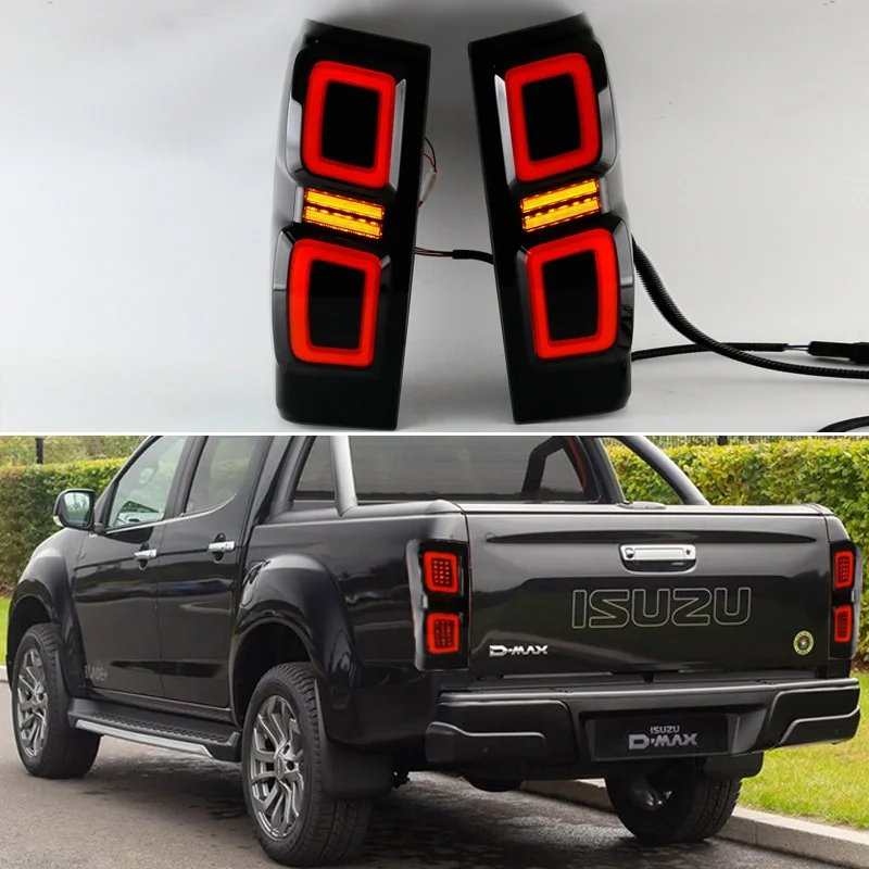 For Isuzu D-max II 2012-2018 Car LED Tail Light LED Rear Running Light + Brake Lamp + Reverse Lamp + Turn Signal
For Isuzu D-max II 2012-2018 Car LED Tail Light LED Rear Running Light + Brake Lamp + Reverse Lamp + Turn Signal