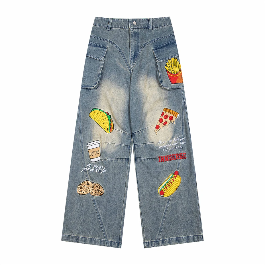 Mens Fun Embroidery Jeans Streetwear Hip Hop Big Pockets Denim Pants Men 2025 Spring New Harajuku Washed Blue Cowboy Trousers
Mens Fun Embroidery Jeans Streetwear Hip Hop Big Pockets Denim Pants Men 2025 Spring New Harajuku Washed Blue Cowboy Trousers