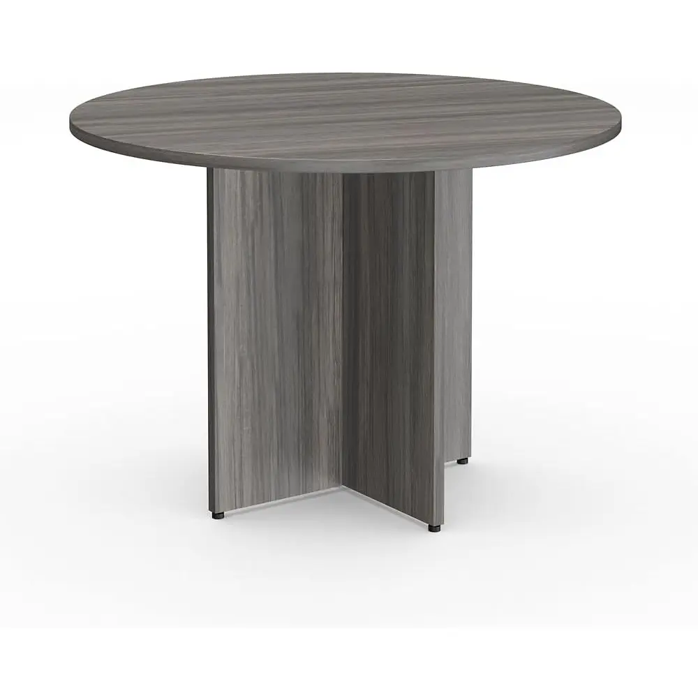 42 Round Gray Laminate Conference Tables with X Base for Office Meetings and Training Sessions
42 Round Gray Laminate Conference Tables with X Base for Office Meetings and Training Sessions