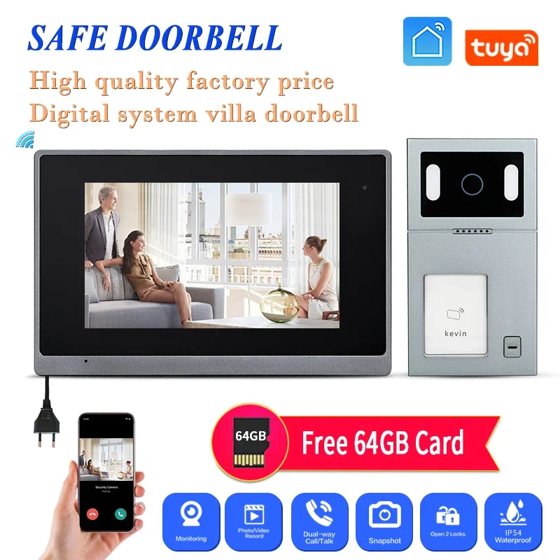 Лучший 1080P цифровой дверной глазок с углом обзора 110 градусов Wi-Fi камера с 7-дюймовым монитором цифровой Видеозвонок умный глазок
Лучший 1080P цифровой дверной глазок с углом обзора 110 градусов Wi-Fi камера с 7-дюймовым монитором цифровой Видеозвонок умный глазок