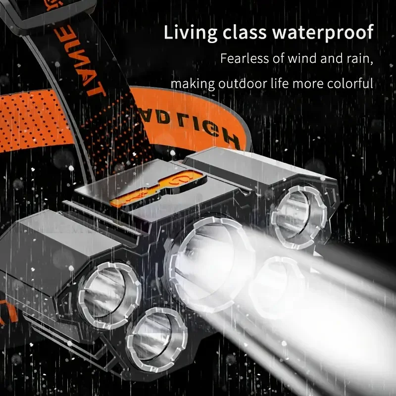 Usb Rechargeable 5 Led Headlight, Super Bright Head-Mounted Flashlight For Outdoor Night Fishing/hiking
Usb Rechargeable 5 Led Headlight, Super Bright Head-Mounted Flashlight For Outdoor Night Fishing/hiking