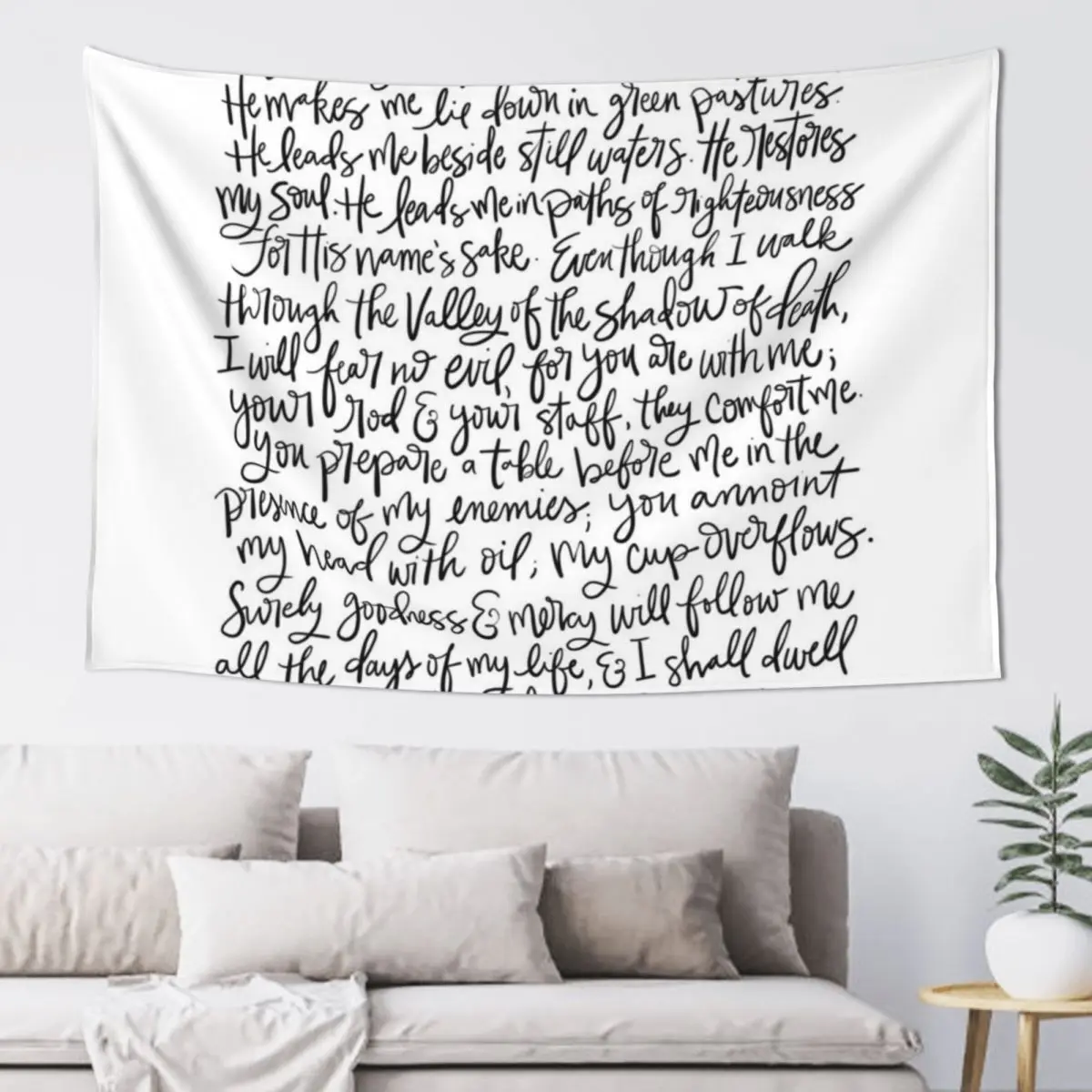 Psalm 23 Tapestry Home And Comfort Decor Room Decoration Aesthetic Wall Decoration Items Wall Carpet Tapestry
Psalm 23 Tapestry Home And Comfort Decor Room Decoration Aesthetic Wall Decoration Items Wall Carpet Tapestry
