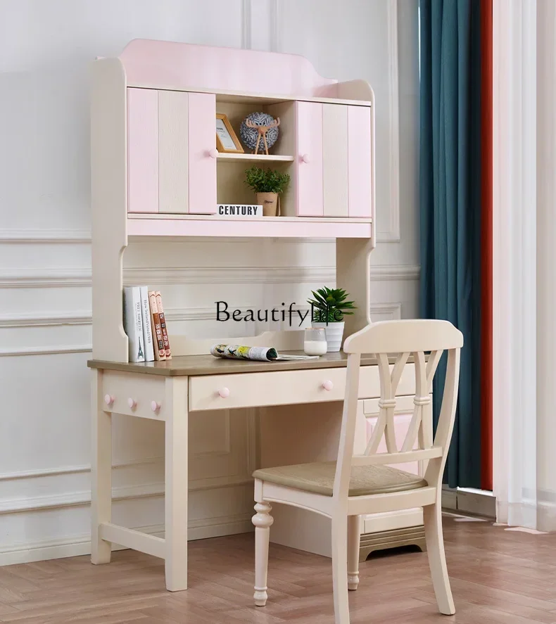 New Modern American light luxury Mediterranean pastoral Korean all-solid wood desk
New Modern American light luxury Mediterranean pastoral Korean all-solid wood desk
