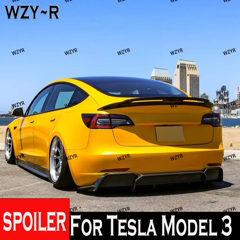 Подходит для Tesla Model 3 2017-2022, материал из углеродного волокна, задний спойлер для багажного отделения, ярко-черный спойлер
Подходит для Tesla Model 3 2017-2022, материал из углеродного волокна, задний спойлер для багажного отделения, ярко-черный спойлер
