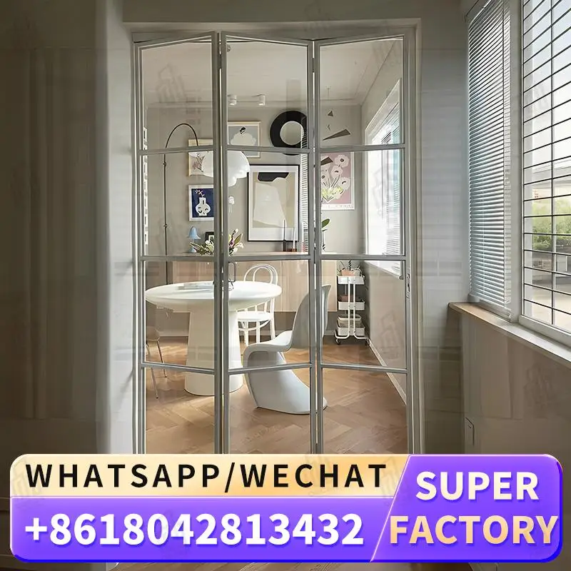 Алюминиевая система складных и раздвижных дверей из закаленного стекла для внутренней декоративной перегородки и разделения комнат, идеально подходит для домашнего офиса
Алюминиевая система складных и раздвижных дверей из закаленного стекла для внутренней декоративной перегородки и разделения комнат, идеально подходит для домашнего офиса