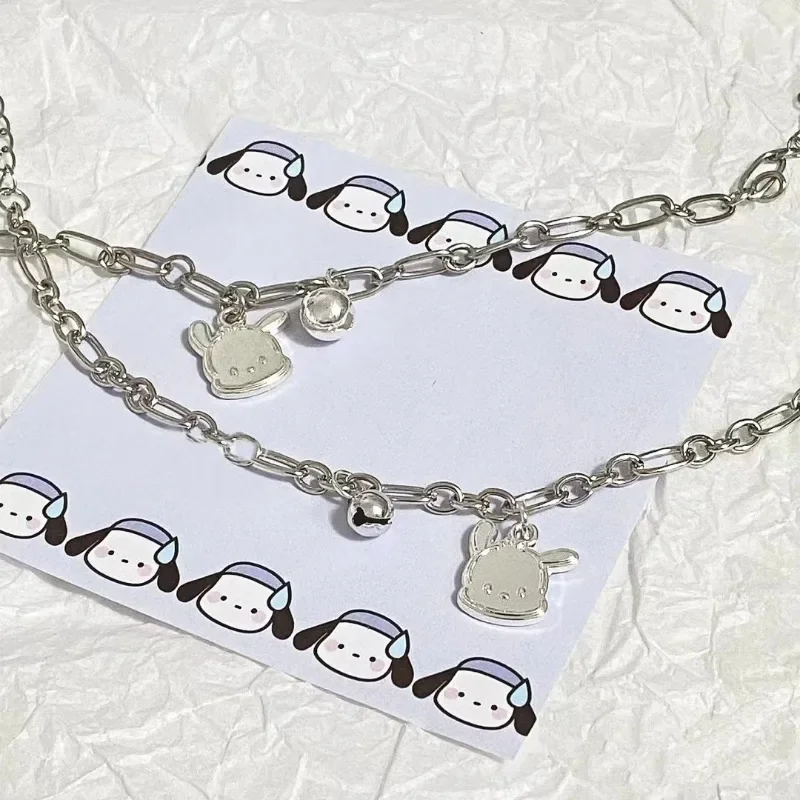 Sanrio Kawaii Pochacco Small Bell Bracelet Anime Cartoon Necklace Exquisite Accessories Cute Student Birthday Girl Beauty Gift
Sanrio Kawaii Pochacco Small Bell Bracelet Anime Cartoon Necklace Exquisite Accessories Cute Student Birthday Girl Beauty Gift