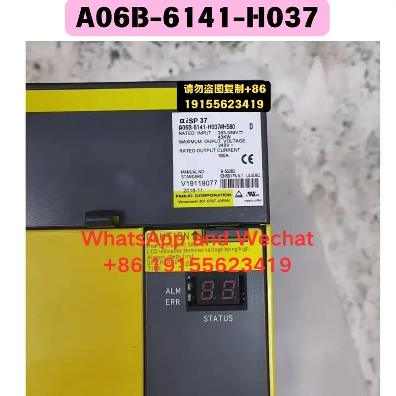 Used A06B-6141-H037 Driver Functional test OK Quick delivery
Used A06B-6141-H037 Driver Functional test OK Quick delivery