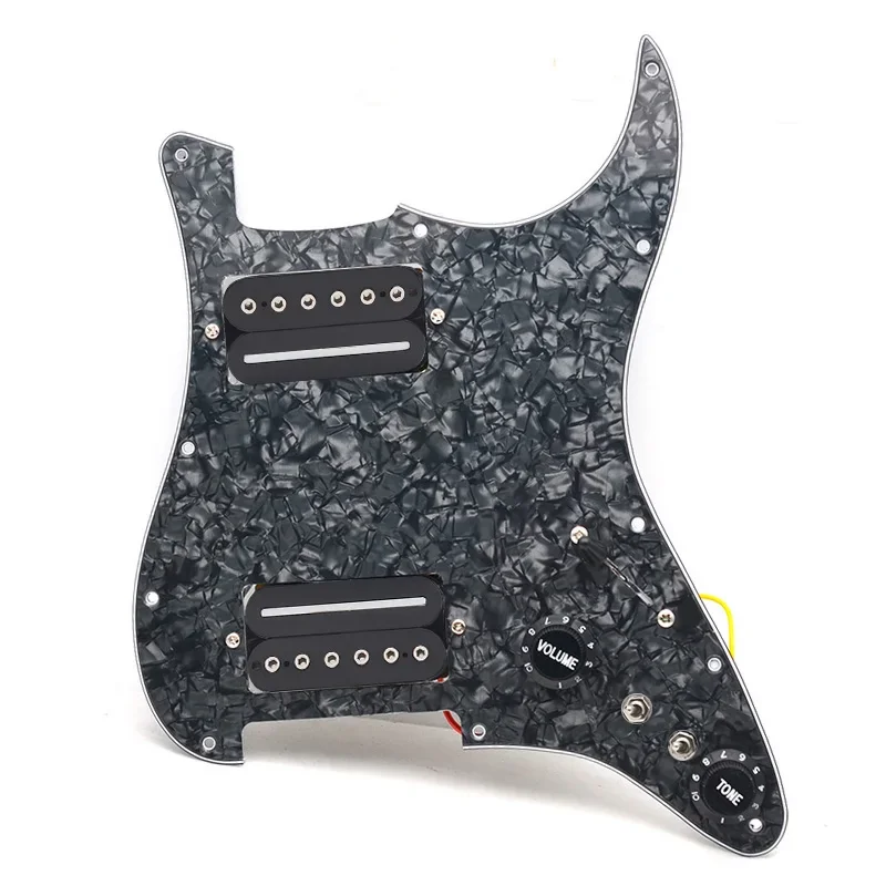HH-Coil Splitting Electric Guitar Pickguard Two Blade/Hexagonal Screw Style Output-7.5K/15K with Two Humbucker Loaded Prewired S
HH-Coil Splitting Electric Guitar Pickguard Two Blade/Hexagonal Screw Style Output-7.5K/15K with Two Humbucker Loaded Prewired S