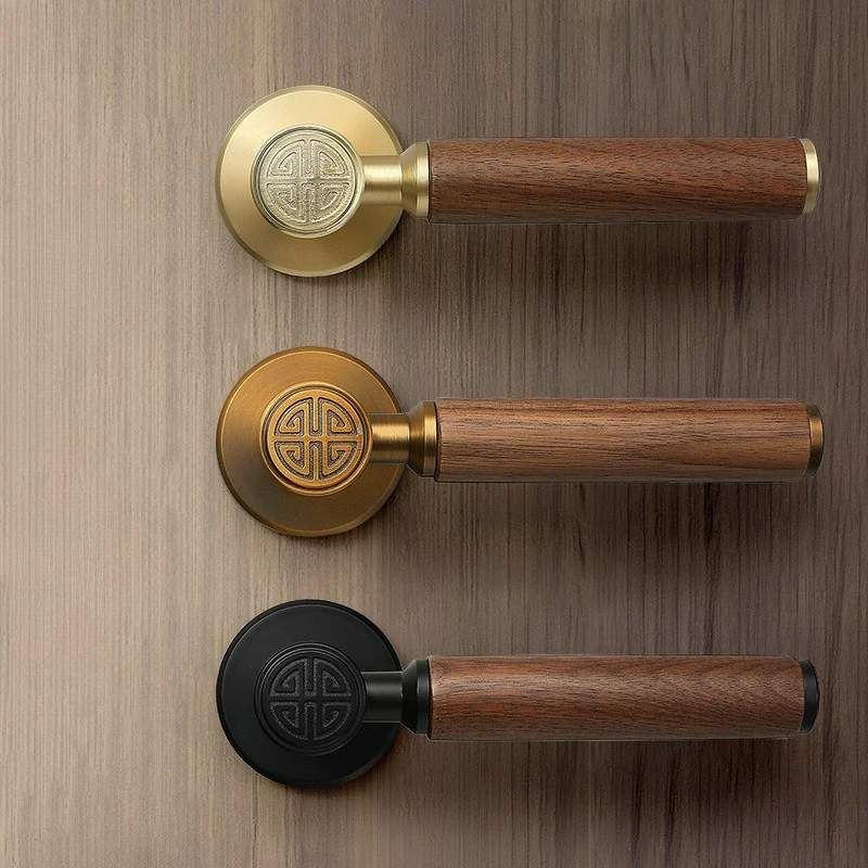 New Chinese Retro Home Interior Bedroom Bathroom Door Lock, Silent Walnut Wood Door Handle Lock
New Chinese Retro Home Interior Bedroom Bathroom Door Lock, Silent Walnut Wood Door Handle Lock
