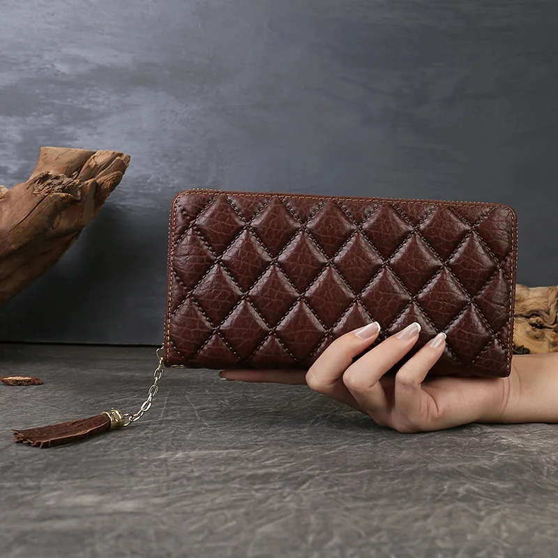 Johnature 2026 New Fashionable Plaid Pattern Women's Wallet Card Holder Long Multi Functional Genuine Leather Purse
Johnature 2026 New Fashionable Plaid Pattern Women's Wallet Card Holder Long Multi Functional Genuine Leather Purse