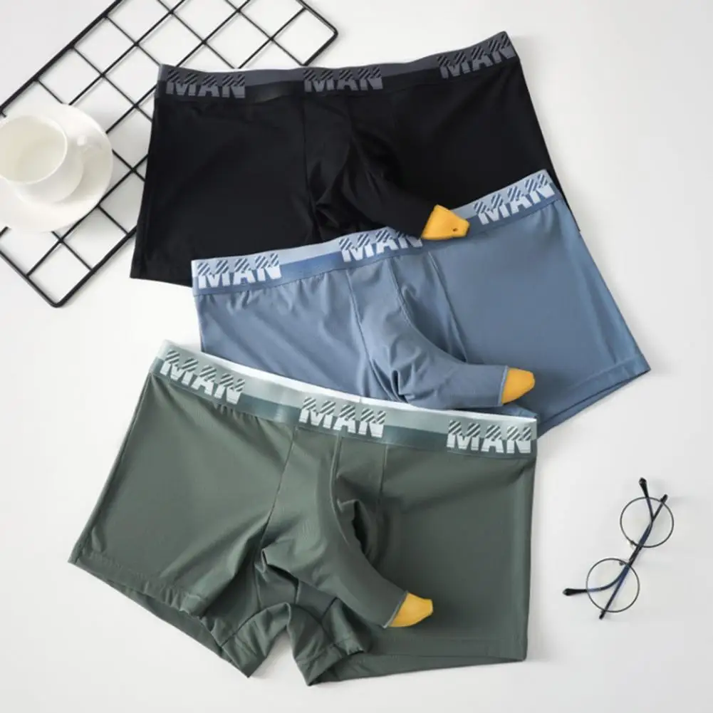 Boxer Underwear Men Anti-fall Men Underwear Men's Ice Silk Boxer Underwear Wide Waistband Non-slip Shorts Separate for Daily
Boxer Underwear Men Anti-fall Men Underwear Men's Ice Silk Boxer Underwear Wide Waistband Non-slip Shorts Separate for Daily