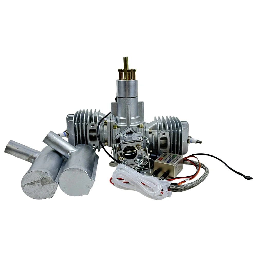 Two-Cylinder Drone Engine 30cc 60cc 80cc 120cc 170cc 350cc 351cc Two Cycle Internal Combustion Engine
Two-Cylinder Drone Engine 30cc 60cc 80cc 120cc 170cc 350cc 351cc Two Cycle Internal Combustion Engine